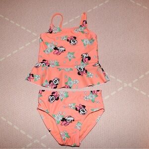 Disney Jumping Beans Bathing Suit Toddler Girl Minnie Mouse Two Piece Swimsuit